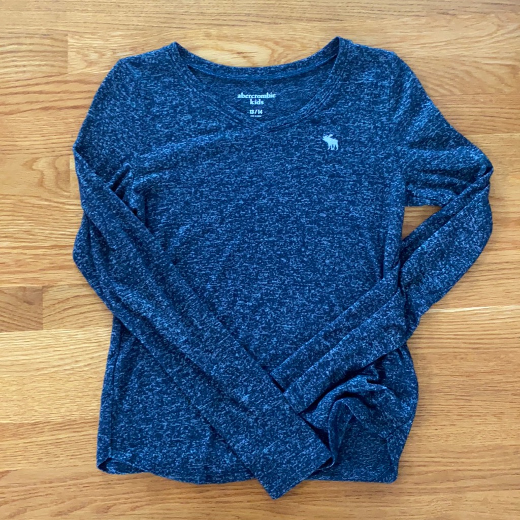 Abercrombie Navy Long Sleeve Tee Shirt